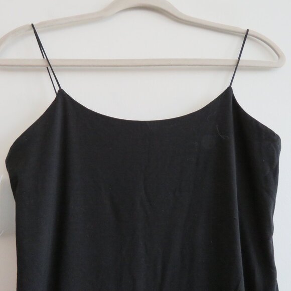 ARITZIA WILFRED Roos Bodycon Mini Dress in Black Stretch Minimalist - Size M NWT - Picture 6 of 13
